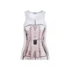 Jean Paul Gaultier Printed Ribbed Sleeveless Top