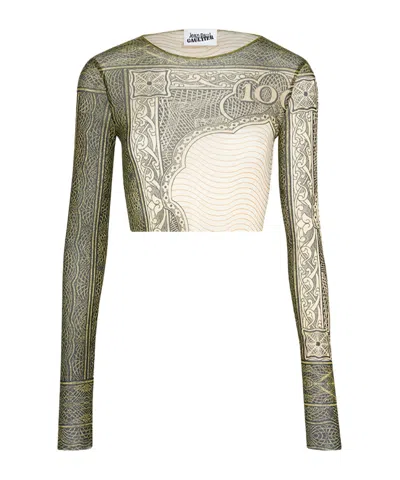 JEAN PAUL GAULTIER JEAN PAUL GAULTIER CARTOUCHE CROPPED TOP