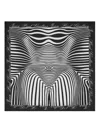 Jean Paul Gaultier Printed Silk Scarf In Multi