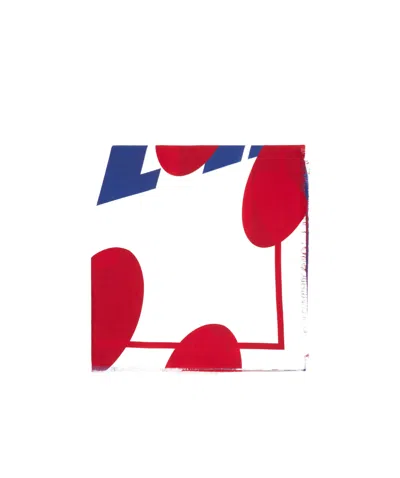 Jean Paul Gaultier Printed Silk Scarf In Purple
