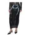 Jean Paul Gaultier Gonna Lunga Con Stampa Squeletor In Black