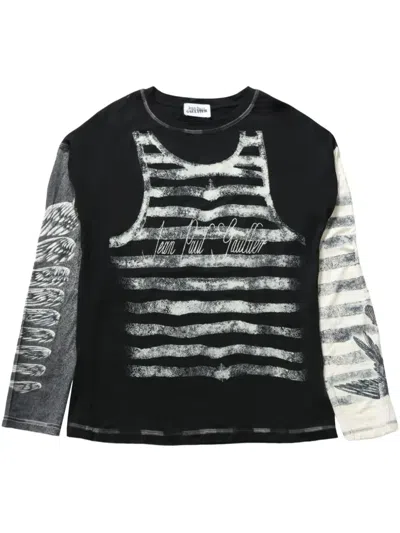 Jean Paul Gaultier Printed T-shirt In Black