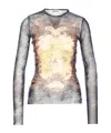 Jean Paul Gaultier Printed T-shirt In Gray