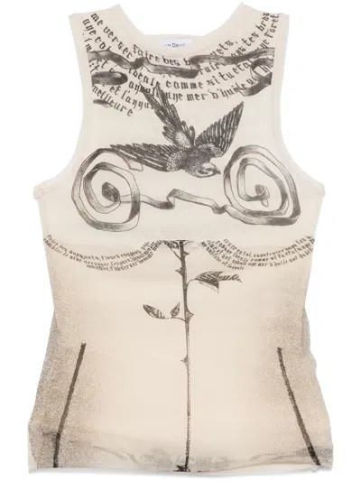 JEAN PAUL GAULTIER PRINTED TANK TOP
