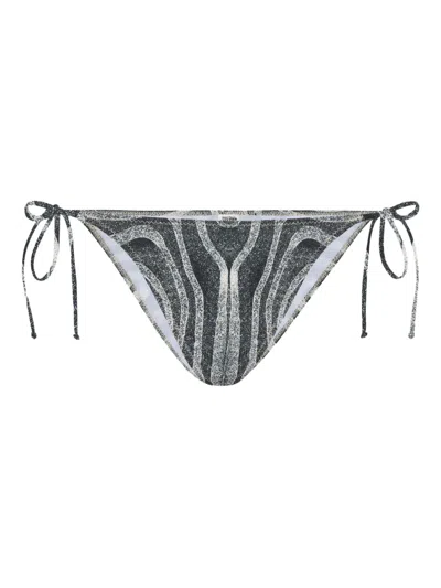 Jean Paul Gaultier Printed Tie Bikini Bottom In Multi