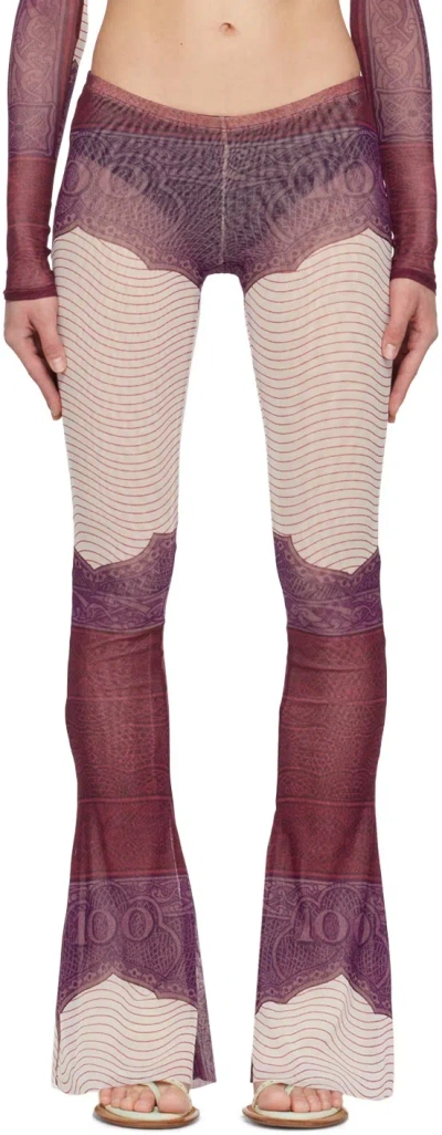 Jean Paul Gaultier Printed Trousers In Multi