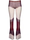 Jean Paul Gaultier Printed Trousers In Red