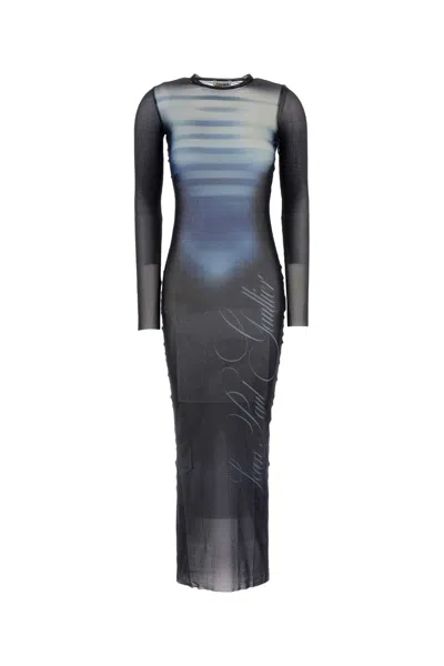 Jean Paul Gaultier Printed Tulle Dress