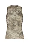 JEAN PAUL GAULTIER JEAN PAUL GAULTIER PRINTED TULLE TANK TOP