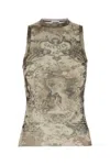 Jean Paul Gaultier Women Printed Tulle Tank Top In Multi
