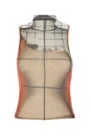 Jean Paul Gaultier Printed Tulle The Fire Tank Top
