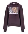 Jean Paul Gaultier Printed Wood Hoodie In Purple