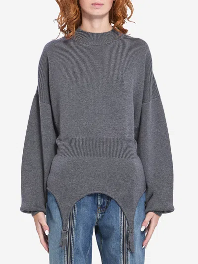 JEAN PAUL GAULTIER PULLOVER WITH LINGERIE GARTER