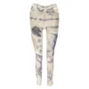 Jean Paul Gaultier Punk Tattoo Print Polyamide Skinny Pants In Beige