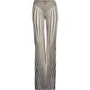 Jean Paul Gaultier Re-edition Body Morphing Trompe L'oeil Mesh Flare Pants In White