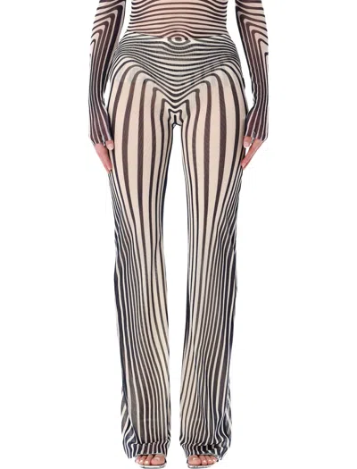 Jean Paul Gaultier Re-edition Body Morphing Tulle Pants In Multi
