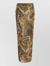 Jean Paul Gaultier Re Edition Butterfly Print High Waist Skirt In Multi