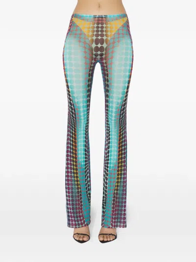 JEAN PAUL GAULTIER JEAN PAUL GAULTIER "RE-EDITION : FLARE TROUSERS" TROUSERS. CLOTHING