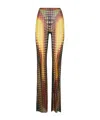 Jean Paul Gaultier Reedition High Waist Flare Trousers Stretch In Multi