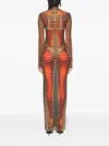 Jean Paul Gaultier "re-edition : Long Dress" High Neck With Long Sleeves Clothing In Multi