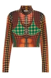 Jean Paul Gaultier Women S Re-edition Dots Top Orange In Brown