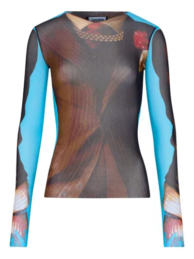 Jean Paul Gaultier Re-editionlong-sleeves Top In Brown
