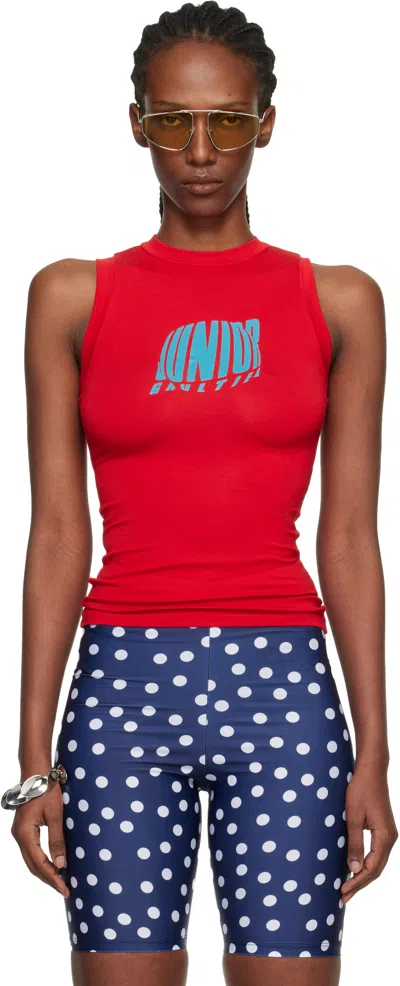 Jean Paul Gaultier Red 'the Junior Gaultier' Tank Top