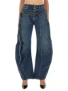 Jean Paul Gaultier Relaxed-fit Low-rise Jeans With Unique Side Zipper In Blue