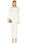 Jean Paul Gaultier Ribbed Hairy Long Dress