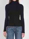 Jean Paul Gaultier Women Ribbed Knit Pullover In Black