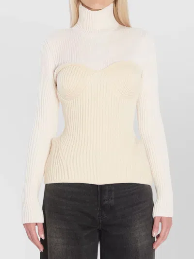 JEAN PAUL GAULTIER RIBBED KNIT PULLOVER INSPIRATION CORSET