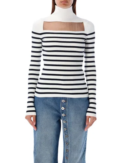JEAN PAUL GAULTIER RIBBED MARINIER SWEATER