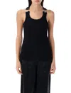 Jean Paul Gaultier Tank Top With With Overall Engraved In Black
