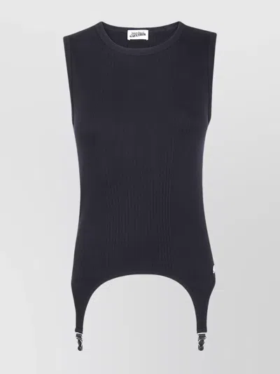 Jean Paul Gaultier Ribbed Tank Top Lingerie Garter