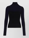 Jean Paul Gaultier Ribbed Turtleneck Sweater Contrast Design