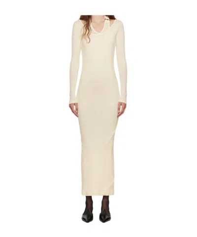 Jean Paul Gaultier Ribbed Twisted Double Layer Piercing Dress