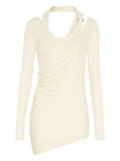 JEAN PAUL GAULTIER RIBBED TWISTED TOP