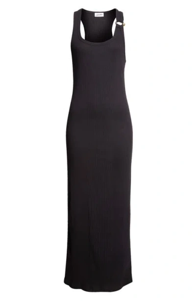 JEAN PAUL GAULTIER JEAN PAUL GAULTIER RING DETAIL COTTON RIB TANK DRESS