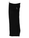 Jean Paul Gaultier Ring-detail Side-split Midi Skirt In Black