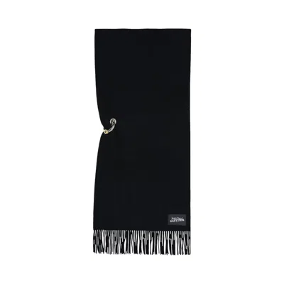 Pre-owned Jean Paul Gaultier Ring Scarf 'black' | Women's Size Onesize