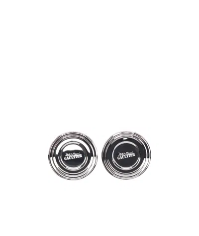 Jean Paul Gaultier Round Earrings In Black