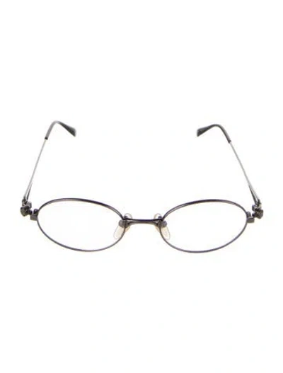 Pre-owned Jean Paul Gaultier Round Eyeglasses In Silver