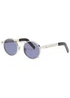 Jean Paul Gaultier Round-frame Sunglasses In Silver