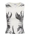 Jean Paul Gaultier Round-neck Vest In White