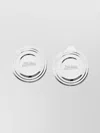Jean Paul Gaultier Round Shape Conserva Earrings Collection In White