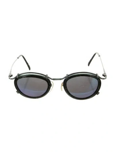 Pre-owned Jean Paul Gaultier Round Tinted Sunglasses In Green