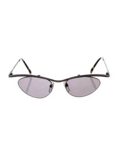 Pre-owned Jean Paul Gaultier Round Tinted Sunglasses In Neutral