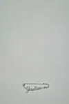 Jean Paul Gaultier Safety Pin ''gaultier'' In Metallic