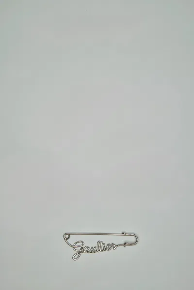 Jean Paul Gaultier Safety Pin ''gaultier'' In Metallic