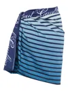 Jean Paul Gaultier Sea Clothing In Black/navy/lightblue